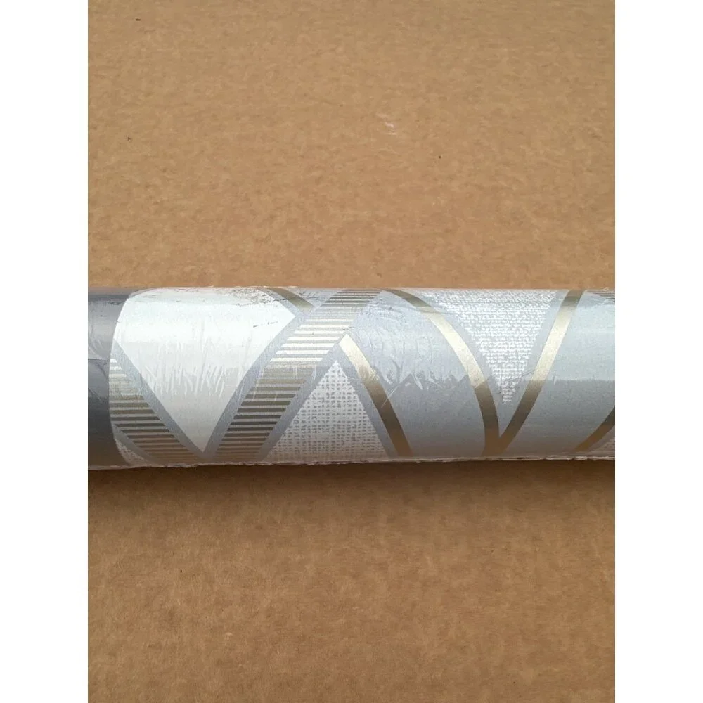 NEW Sublime Ribbon Grey Rose Gold Wallpaper Model # 111402